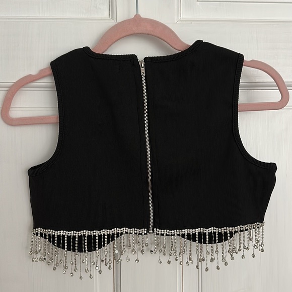 Rhinestones crop top - Picture 4 of 4